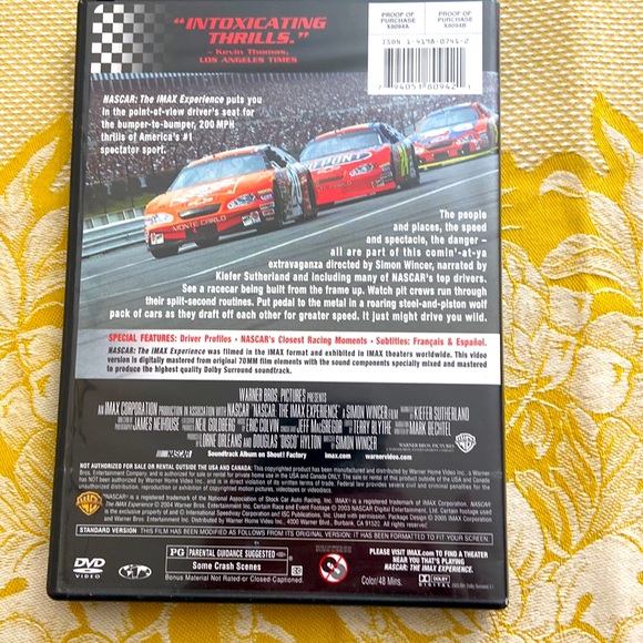 5/$10❤️❤️❤️IMAX NASCAR DVD - Picture 2 of 5